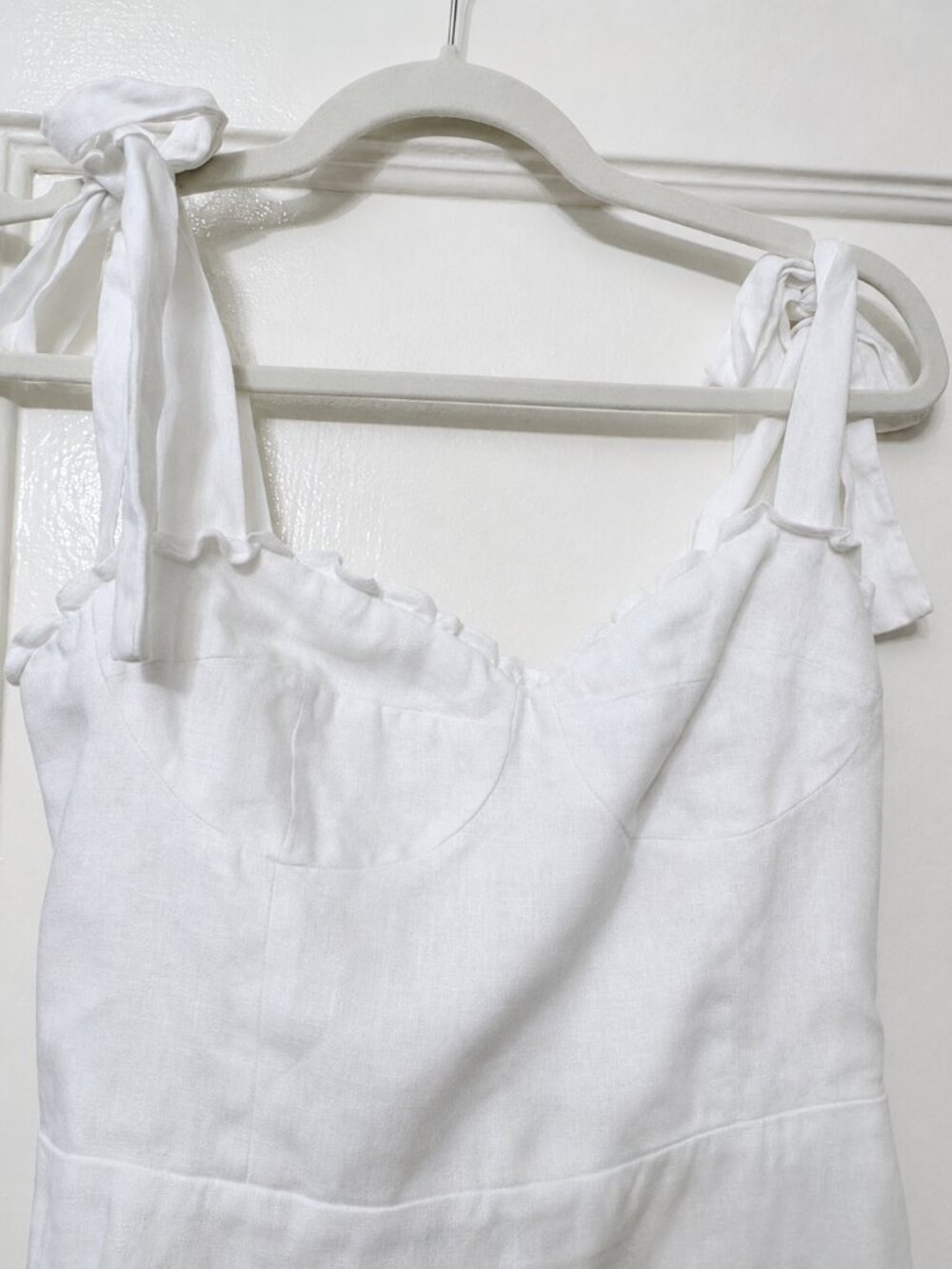 Reformation White Linen Dress - Picture 4 of 6